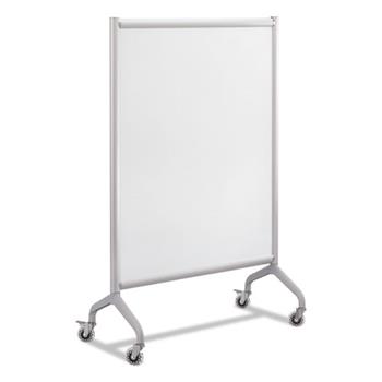Safco Rumba Full Panel Whiteboard Collaboration Screen, 36&quot; W x 54&quot; H, White/Gray