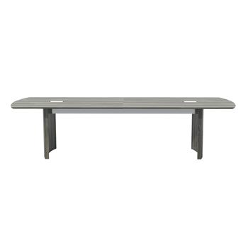 Safco Medina Conference Table, 120&quot;W x 48&quot;L x 29.5&quot;H, Gray/Steel