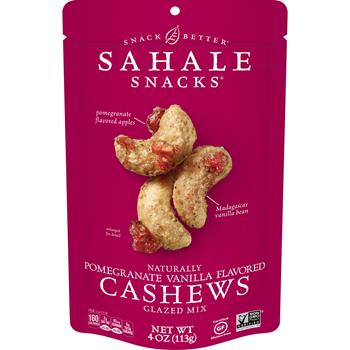 Sahale Snacks Cashew with Pomegranate Vanilla, 4 oz, 6/Case