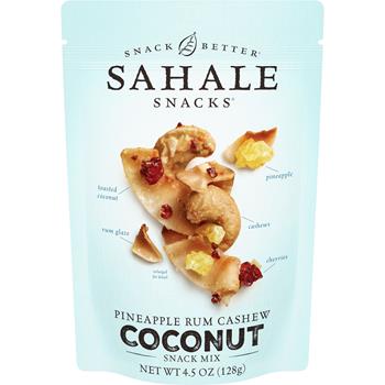 Sahale Snacks Pineapple Rum Cashew Coconut Snack Mix, 4.5 oz, 6/Case