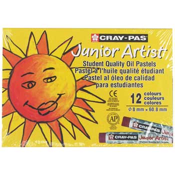 Sakura Cray-Pas Junior Artist Oil Pastels, Assorted, 12/PK
