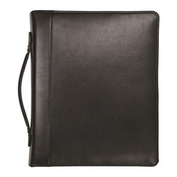 Professional Padfolio With Zippered Closure Letter Size Writing Pad Interior 