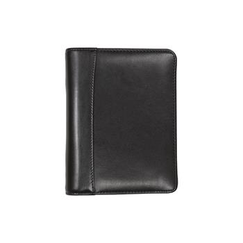 Samsill Regal™ Leather Business Card  Binder, Card Organizer with 6 Ring Binder Book Holds 120 Business Cards, Includes A-Z Indexes, Black