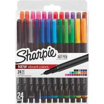 Sharpie Fine Point Art Pens, Assorted, 24/Pack
