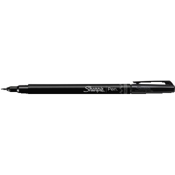 Sharpie Brush Tip Pens, Black, DZ