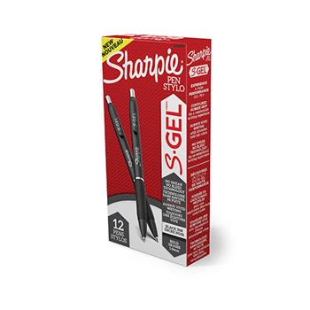 Sharpie S Gel Pen, Bold 1 mm, Black Ink, DZ