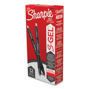 Sharpie S-Gel Pen, Medium 0.7 mm, Red Ink, DZ