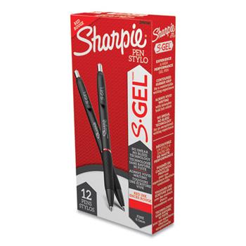 Sharpie S-Gel Pen, Fine 0.5 mm, Red Ink, DZ