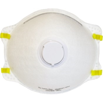 The Safety Zone Respirator with Exhalation Valve, Earloop, Pleated, 10/BX