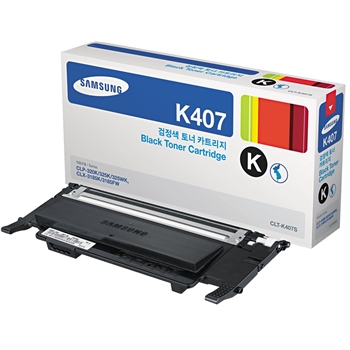 Samsung CLT-K407S (SU134A) Toner, 1500 Page-Yield, Black