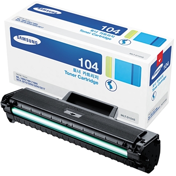 Samsung MLT-D104S (SU750A) Toner, 1500 Page-Yield, Black