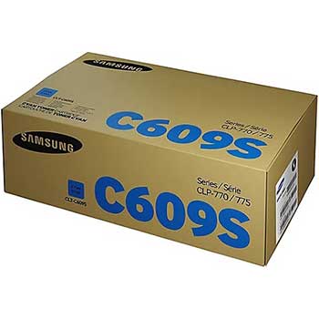 Samsung CLT-C609S (SU084A) High-Yield Toner, 7000 Page Yield, Cyan