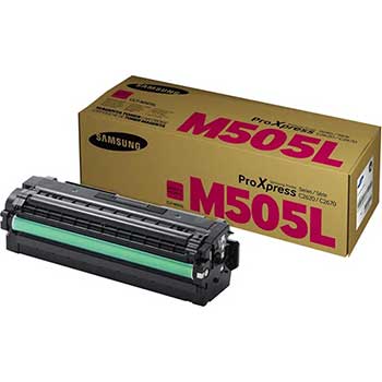 Samsung CLT-M505L (SU304A) Toner, 3500 Page-Yield, Magenta