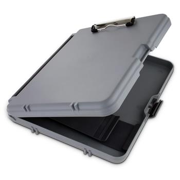 Saunders Workmate Storage Clipboard, 1/2&quot; Capacity, Holds 8-1/2&quot;W x 12&quot;H, Charcoal/Gray