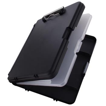 Saunders Workmate II Storage Clipboard, 1/2&quot; Capacity, Holds 8-1/2&quot;W x 12&quot;H, Black/Charcoal