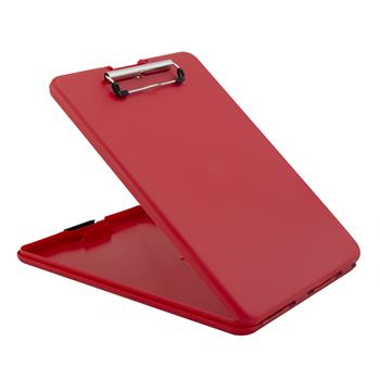 Saunders Slimmate Storage Clipboard, 1/2&quot; Capacity, Holds 8-1/2&quot;W x 12&quot;H, Red