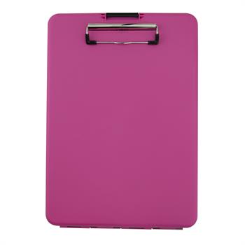 Saunders Slimmate Portable Desktop, 1&quot; Capacity, Holds 8-1/2&quot;W x 12&quot;H, Pink