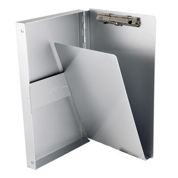 Saunders Snapak Aluminum Forms Folder, 3/8&quot; Capacity, Holds 5-2/3&quot;W x 9-1/2&quot;H, Silver