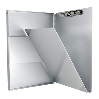 Saunders Snapak Aluminum Forms Folder, 1/2&quot; Capacity, Holds 8-1/2&quot;W x 12&quot;H, Silver