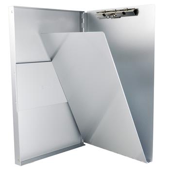 Saunders Snapak Aluminum Forms Folder, 1/2&quot; Capacity, Holds 8-1/2&quot;W x 14&quot;H, Silver