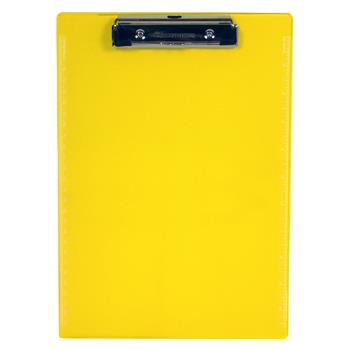 Saunders Plastic Clipboard, 1/2&quot; Clip Capacity, Neon Yellow