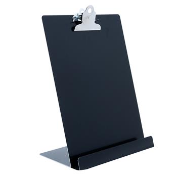 Saunders Document/Tablet Holder Stand, 12.3&quot; x 9.5&quot; x 5&quot;, Aluminum, Black