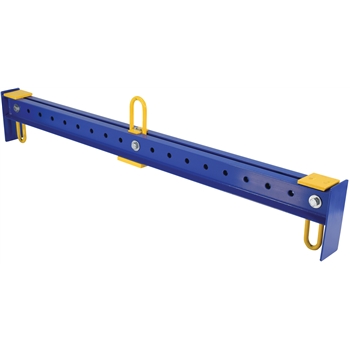 Vestil Adjustable Spreader Beam, 2500 lb. Capacity, 16&quot; to 72&quot; Opening Size, 8&quot; to 6&#39; Length Range