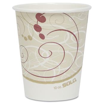 SOLO Cup Company Hot Cups, Symphony Design, 10oz, 50/Pack
