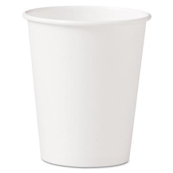 SOLO Cup Company Polycoated Hot Paper Cups, 10 oz, White