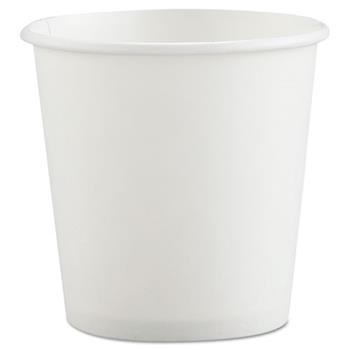 SOLO&#174; Cup Company Polycoated Hot Paper Cups, 4 oz, White, 1000 Cups/CT