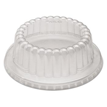 SOLO Cup Company Dome Dinnerware Lids, 1-Comp, 4.6&quot;dia, Clear, 500/Carton