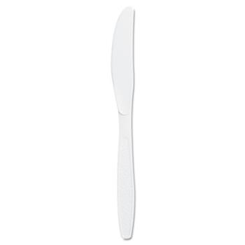 SOLO Cup Company Guildware Extra Heavyweight Plastic Knives, White, 100/Box