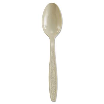 SOLO Cup Company Sweetheart Guildware Polystyrene Teaspoons, Champagne, 1000/Carton