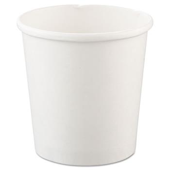 SOLO&#174; Cup Company Flexstyle Double Poly Paper Containers, 16oz, White, 25/Pack, 20 Packs/Carton