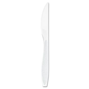 SOLO Cup Company Impress Heavyweight Full-Length Polystyrene Cutlery, Knife, White, 1000/Carton