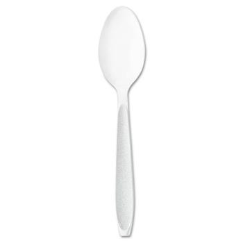 SOLO Cup Company Impress Heavyweight Polystyrene Cutlery, Teaspoon, White, 1000/Carton