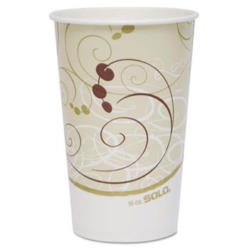 SOLO&#174; Cup Company Paper Cold Cups, 16 oz., Symphony Design, 50/Bag