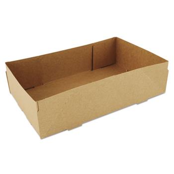 SCT 4-Corner Pop-Up Food and Drink Tray, 8 5/8 x 5 1/2 x 2 1/4, Brown, 500/Carton
