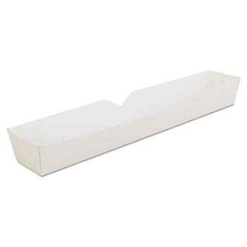SCT&#174; Hot Dog Tray, White, 10 1/4 x 1 1/2 x 1 1/4, Paperboard, 500/Carton