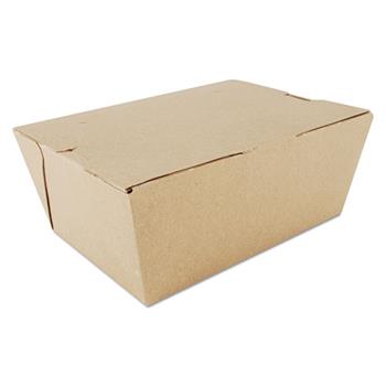 SCT ChampPak Carryout Boxes, Paper, Rectangular, 7-3/4&quot; L x 5-1/2&quot; W x 3-1/2&quot; H, Brown, 160/Carton