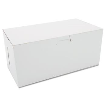 SCT Non-Window Bakery Boxes, 9 x 5 x 4, White, 250/Carton