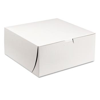 SCT Tuck-Top Bakery Boxes, 9w x 9d x 4h, White, 200/Carton