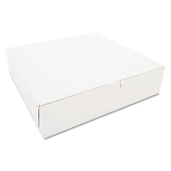 SCT&#174; Tuck-Top Bakery Boxes, 10w x 10d x 2 1/2h, White, 250/Carton
