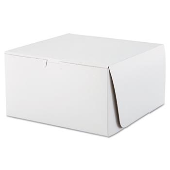 SCT&#174; Tuck-Top Bakery Boxes, 10w x 10d x 5 1/2h, White, 100/Carton
