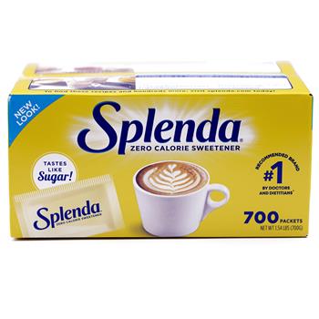 Splenda&#174; No Calorie Sweetener Packets, 700/BX