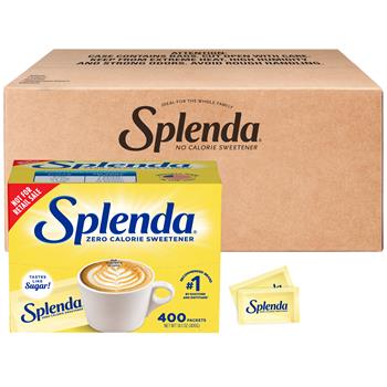 Splenda&#174; No Calorie Sweetener Packets, 400/Box, 6 Boxes/CT
