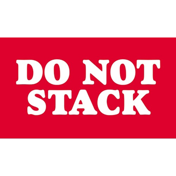 Tape Logic&#174; Labels, Do Not Stack, 3&quot; x 5&quot;, Red/White, 500/RL