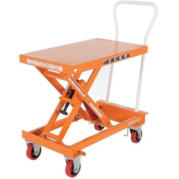 Vestil SelftoElevating Lift Cart, 400 lb. Capacity, 13 3/4&quot; to 30 3/8&quot; Height Range