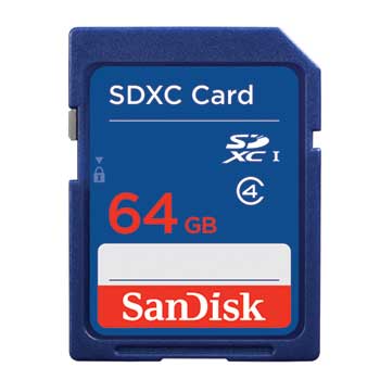 SanDisk&#174; SD™/SDHC™ Memory Card, 64GB