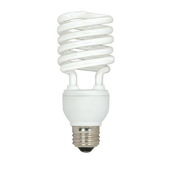 Satco T2 Spiral CFL Bulb, 23W, 3/Pack, 12 Packs/Carton